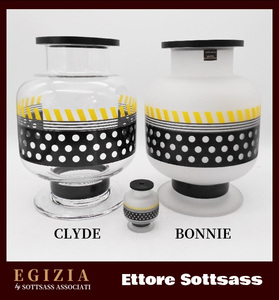 ＜Sottsass Collection＞EGIZIA Vase CLYDE+BONNIE＿フラワーベース＿エットーレ・ソットサス