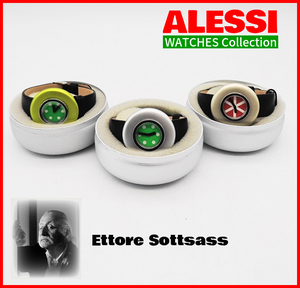 ＜Sottsass Collection＞ALESSIアレッシィ＿デザイン腕時計3種＿エットーレ・ソットサス