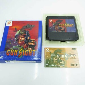 ★何点でも送料１８５円★　ガンサイト GUN SIGHT　ファミコン H５ 箱・説明書 即発送 FC 動作確認済み カセット ソフト