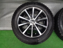 ほぼ新品バリ山!! 175/65R14 スタッドレス タイヤ ホイール 14 5.5J 100 4穴 4H アクア ヴィッツ フィット スイフト デミオ ノート マーチ_画像4