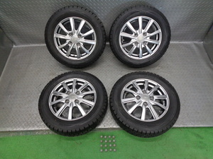 バリ山! 155/65R13 スタッドレスタイヤ ホイール 4本 13 4J 100 4穴 4H ムーブ ワゴンR アルト ラパン エブリイ ミラ N-BOX モコ ek デイズ