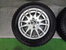 ほぼ新品バリ山! 155/65R13 スタッドレスタイヤ ホイール 4本 13 4J 100 4穴 4H ムーブ ワゴンR モコ アルト ラパン デイズ N-ONE エブリィ_画像4