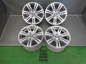 良品!! BMW E90 E91 3シリーズ Mスポーツ 純正 17 インチ ホイール 4本 8J 8.5J 120 5H 5穴 E46 E60 E61 E84 E85 F20 F21 F30 F31 F46 F45