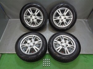 バリ山! 175/65R14 スタッドレス タイヤ ホイール 14 5.5J 100 4穴 4H アクア ヴィッツ フィット スイフト デミオ ノート マーチ ルーミー