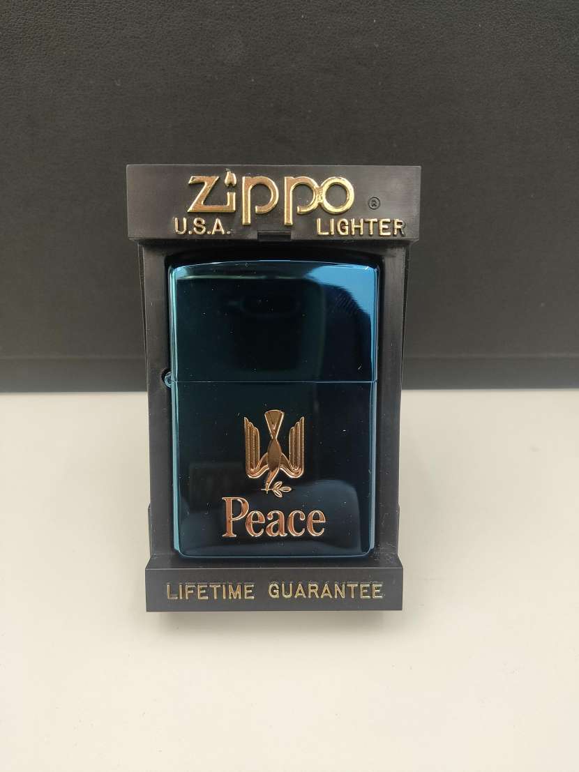 Yahoo!オークション -「ブルーチタン zippo peace」(Zippo) (ライター 