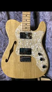 美品 Fender Made in Japan Traditional 70s Telecaster Thinline Maple Fingerboard Natural