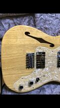 美品 Fender Made in Japan Traditional 70s Telecaster Thinline Maple Fingerboard Natural_画像5