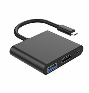 任天堂Switch対応 ドック Type-C to HDMI 変換アダプター HDMI USB3.0 Type-C ハブ変換 3-in-1 解像度4Kサポート MacBookなど対応
