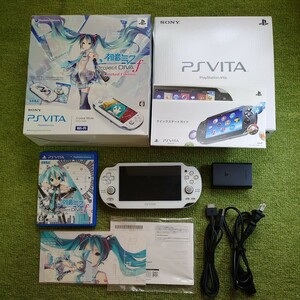 SONY PSVITA 初音ミク Project DIVA-f Limited Edition Crystal White PCHJ-10002 Wi-Fiモデル