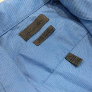 Calvin Klein カルバンクライン 無地 単色 コットンシャツ 長袖シャツ ワイシャツ メンズM 【良品綺麗】の画像10