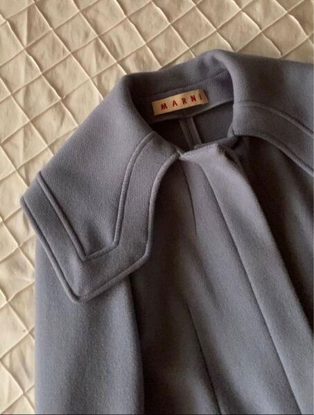 【希少】MARNI ビッグカラー コート 水色