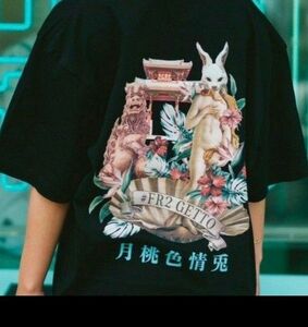 沖縄 FR2 月桃 Rabbit Venus Tee Tシャツ　Lサイズ　黒ブラック
