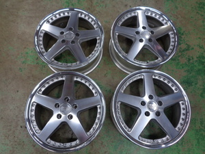 スーパースター　レオンハルト　18インチホイール【４本セット】18ｘ7.5J+42　ジャンク品