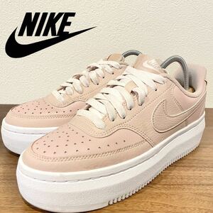 NIKE COURT VISION ALTA ナイキ コート ビジョン 厚底 ピンク レディース DM0113-600 ローカットスニーカー カジュアル 25cm 美品