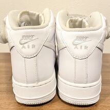 NIKE AIR FORCE 1 MID 07 ナイキ エア フォース ワン ミッド ホワイト レディース 315123-111 カジュアル 24cm_画像4