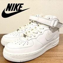 NIKE AIR FORCE 1 MID 07 ナイキ エア フォース ワン ミッド ホワイト レディース 315123-111 カジュアル 24cm_画像1