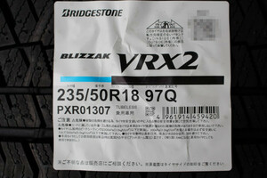 数量限定特価！ 安心の日本国内正規品 4本SET 2022年製 BS ブリザックVRX2 235/50R18 97Q スタッドレス 235/50-18