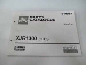 XJR1300 パーツリスト 1版 ヤマハ 正規 中古 バイク 整備書 5UX8 RP03J WU 車検 パーツカタログ 整備書