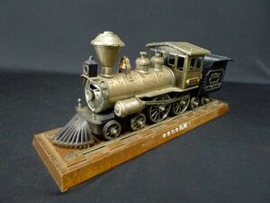W798 動作未確認 蒸気機関車1864 大サイズ 卓上ライター 置物 飾物 重量約900g/60