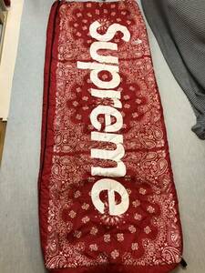 1円スタート　Supreme The North Face Bandana DOLOMITE SLEEPING BAG シュプリーム ノースフェイス 寝袋 バンダナ　赤　キャンプ　布団