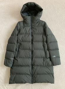 ザノースフェイス THE NORTH FACE ウィンドストッパー ダウンシェルコート Lミドル丈 ジップアップ 総裏地 カーキ NDW91964 ■レディース