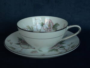  Old Noritake [ не использовался товар ] красивый цветок, cup & блюдце.!.:***NO-3 прекрасный товар.