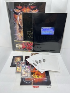 当時物 スターウォーズ STAR WARS エピソード 1 グッズ パンフ カードケース テレカ ポストカード クリアファイル グッズ 雑貨　画像現状品