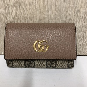 GUCCI グッチ キーケース ベージュ系 グッチ柄 GGキャンバス ロゴ レディース 11