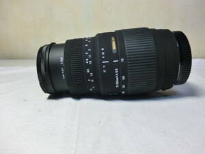 ズームレンズ 望遠レンズ シグマ SIGMA DG 70-300mm F4-5.6 DG マクロ キャノン Canon用 美品 レンズフィルター PRO1D、レンズキャップ付！