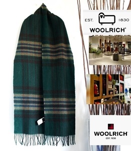WOOLRICH//ウールリッチ/総柄AWデザイン/ショールストール/マフラー