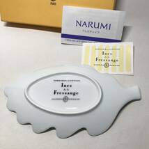 ●イネス・ド・ラ・フレサンジュ Ines de la Fressange NARUMI 20cm オークプレート リーフ 箱付_画像4