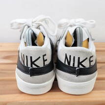 z8032 ナイキ ブレザー ロー77 ジャンボ US8 26.0cm/白 ホワイト 黒 グレー NIKE BLAZER LOW 77 JUMBO メンズ スニーカー 中古_画像3