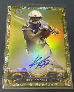 NFL Keenan Allen 2013 Topps Chrome RC Auto Camo Refractor /99 SD Chargers