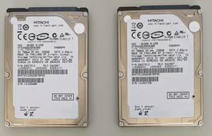 HGST 2.5インチ 250GB (SATA・5400rpm) HTS545025B9A300【中古品・送料込】