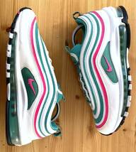 nike air max 97(south beach)ナイキ90年代名作大人気美カラーモデルクリーニング済_画像2