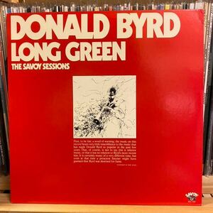 US盤/SAVOY/シュリンク　Donald Byrd / Long Green LP 盤 ドナルドバード