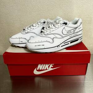 未使用 NIKE AIR MAX1 TINKER SCHEMATIC WHITE ナイキ エアマックス ティンカー スキマティック ホワイト