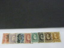 24　A　№4　ブラジル切手　1878-79年　SC#68-75　計8種　使用済　【2008年版SC評価 $61,5】_画像1