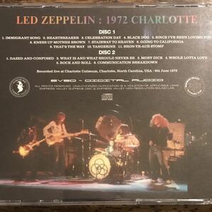 Led Zeppelin レッドツェッペリン ■ 1972 Charlotte (2CD) Empress Valley Supreme Discの画像2