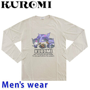 クロミ 長袖 Tシャツ メンズ マイメロディ マイメロ サンリオ グッズ KU1233-530B Lサイズ BE(ベージュ)