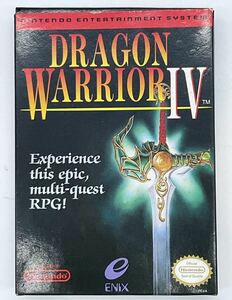 ジャンク NES DRAGON WARRIOR IV Nintendo Entertainment System 海外版ファミコンソフト ドラクエ4 箱付き ENIX 