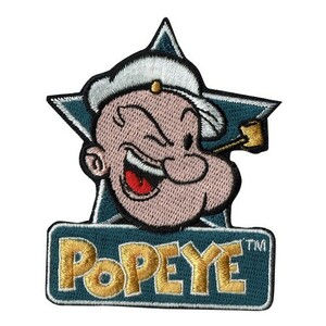 POPEYE ポパイ GRスター アイコン ワッペン アメリカン雑貨 かわいい アイコン おしゃれ ロゴ マーク