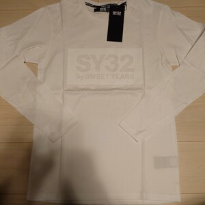 SY32 BOX LOGO L/S TEE Lサイズ　ホワイト