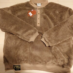 スージョ　FLEECE HENLEY NECK Lサイズ COCOA