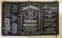 ★室内装飾仕様★J06 アンティーク JACK DANIEL’S ジャックダニエル旗 インテリア フラッグ アメリカ雑貨 パブグッズ バー 居酒屋 レトロ_画像3