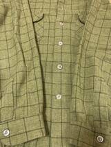 PENDLETON ウールシャツ L グリーン オリーブ チェック USA製 ペンドルトン ビンテージ 50s 60s_画像6