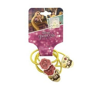  включая доставку Beauty and the Beast bell резинка для волос Heart роза 4PC желтый 13736 резинка для волос Disney Princess Disney резина волосы аксессуары ребенок девочка 