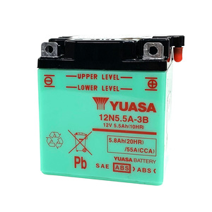 台湾 ユアサ YUASA 12N5.5A-3B 開放型 液別 バイクバッテリー 互換 GSユアサ 12N5.5A-3B 専用液付 RD125 RD250 RD350 RD400 メイト V50ED