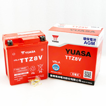 台湾ユアサ YUASA TTZ8V バイクバッテリー 充電済 互換 GTZ8V YTZ8V YTX7L-BS 即使用可能 PCX リード125 YZF-R25 YZF-R3A MT250_画像5