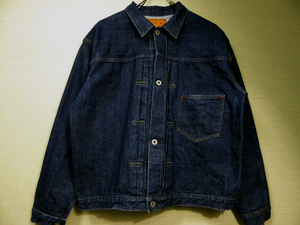 美品 orSlow オアスロウ × フェブ 別注 1st type 大戦モデル Tバック T-back size 4 XL 日本製 andPheb S506XX デニムジャケット Gジャン